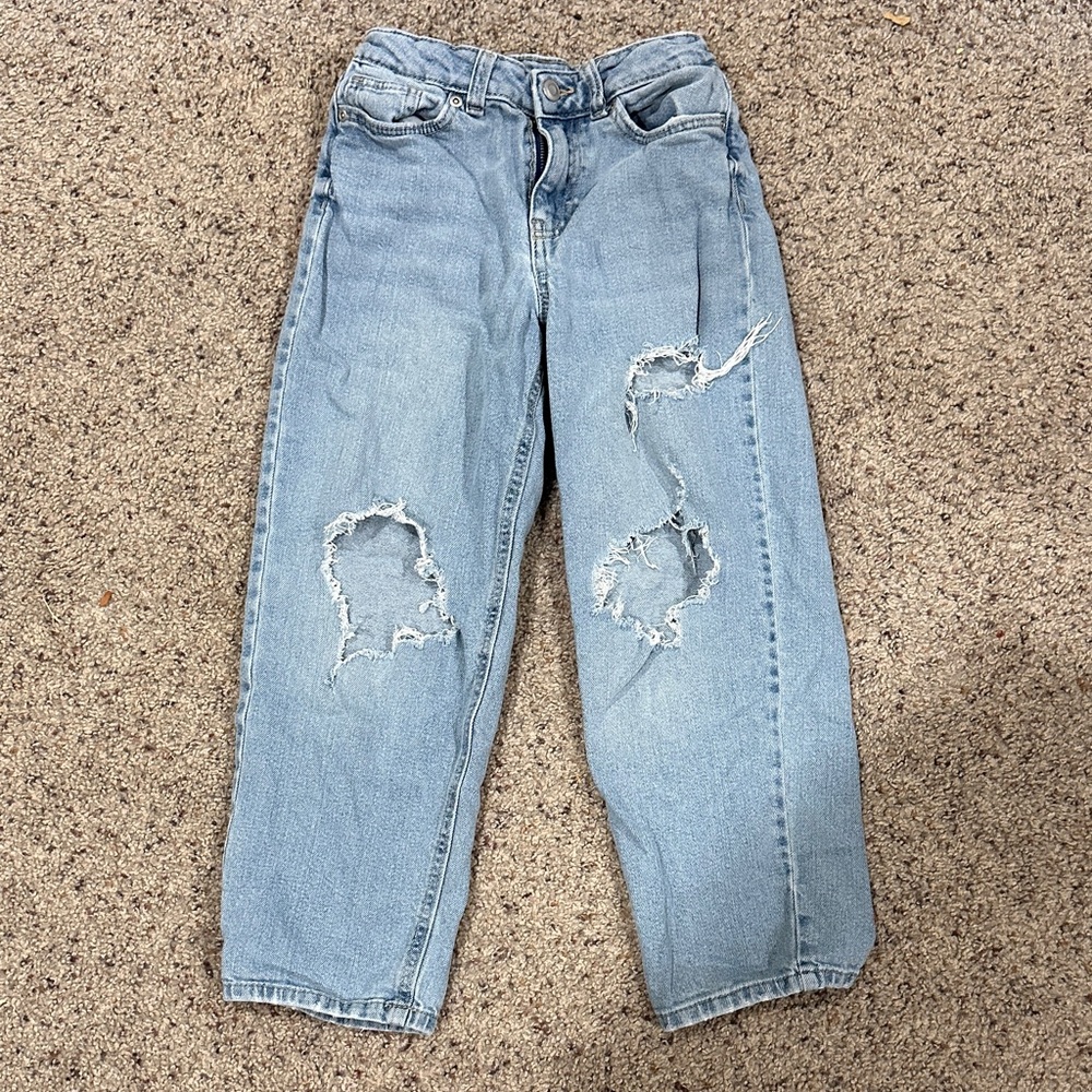 Maurices Light Blue Distressed Kids Jeans